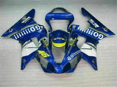 Blau 00-01 Yamaha YZF R1 Motorrad Vollverkleidung & Plastik