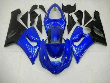 Blau 05-06 Kawasaki ZX6R Motorrad Verkleidungen