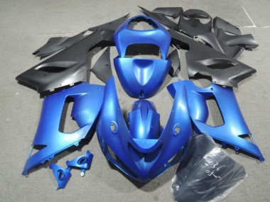 Blau 05-06 Kawasaki ZX6R Motorrad Vollverkleidung
