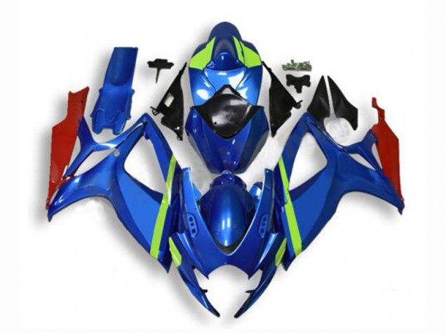 Blau 06-07 Suzuki GSXR 600/750 Motorrad Vollverkleidung Blau 06-07 Suzuki GSXR 600/750 Motorrad Vollverkleidung