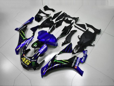 Blau Blau Weiß ENEOS 46 Monster 15-19 Yamaha YZF R1 Motorrad Verkleidung
