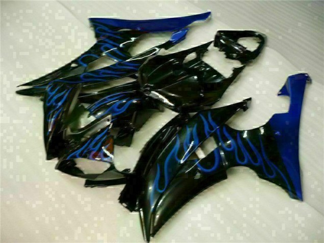 Blau Flamme Schwarz 08-16 Yamaha YZF R6 Motorrad Verkleidung Blau Flamme Schwarz 08-16 Yamaha YZF R6 Motorrad Verkleidung
