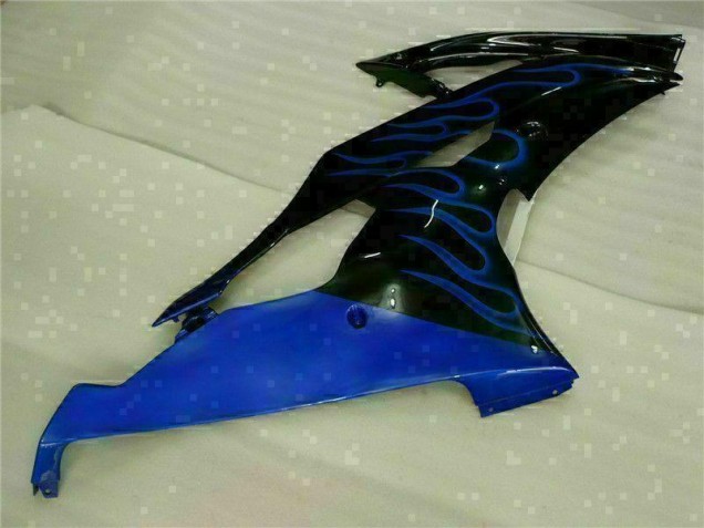Blau Flamme Schwarz 08-16 Yamaha YZF R6 Motorrad Verkleidung Blau Flamme Schwarz 08-16 Yamaha YZF R6 Motorrad Verkleidung