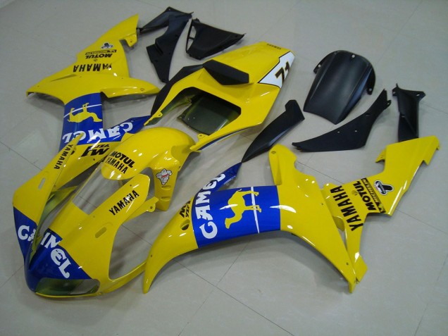 Blau Gelb 02-03 Yamaha YZF R1 Motorrad Verkleidung Blau Gelb 02-03 Yamaha YZF R1 Motorrad Verkleidung