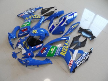 Blau Gelb Rizla 06-07 Suzuki GSXR 750 Motorrad Verkleidung