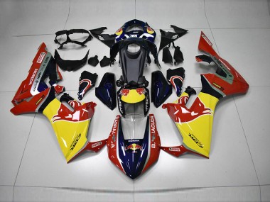 Blau Gelb Rot Rot Bull 17-20 Honda CBR1000RR Motorrad Verkleidung