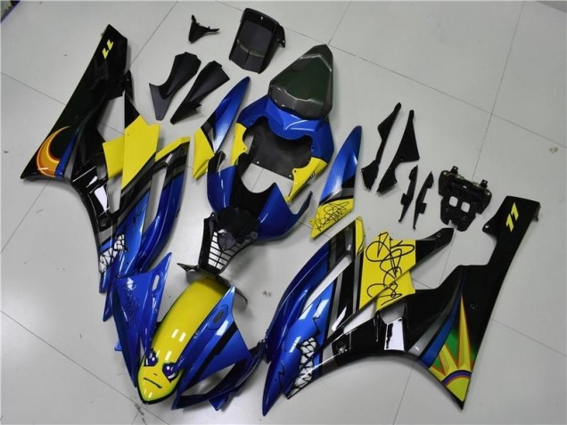 Blau Hai 06-07 Yamaha YZF R6 Motorrad Verkleidung Blau Hai 06-07 Yamaha YZF R6 Motorrad Verkleidung