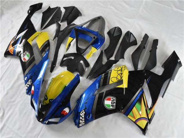 Blau Hai 07-08 Kawasaki ZX6R Motorrad Verkleidung Blau Hai 07-08 Kawasaki ZX6R Motorrad Verkleidung
