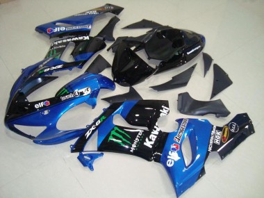 Blau Monster 05-06 Kawasaki ZX6R Motorrad Verkleidung