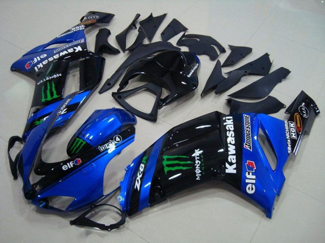 Blau Monster 07-08 Kawasaki ZX6R Motorrad Verkleidung