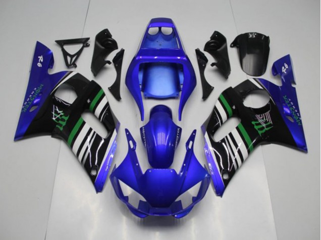 Blau Monster 98-02 Yamaha YZF R6 Motorrad Verkleidung Blau Monster 98-02 Yamaha YZF R6 Motorrad Verkleidung