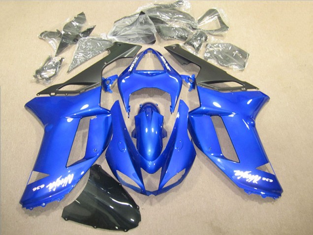 Blau Ninja 636 07-08 Kawasaki ZX6R Motorrad Verkleidung Blau Ninja 636 07-08 Kawasaki ZX6R Motorrad Verkleidung