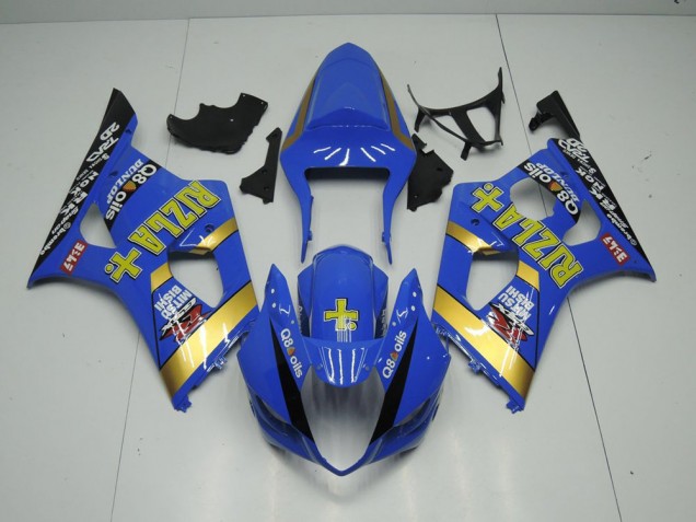Blau Rizla 03-04 Suzuki GSXR 1000 Motorrad Verkleidung Blau Rizla 03-04 Suzuki GSXR 1000 Motorrad Verkleidung