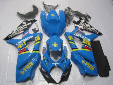 Blau Rizla 07-08 Suzuki GSXR 1000 Motorrad Verkleidung