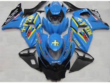 Blau Rizla Hopper 09-16 Suzuki GSXR 1000 Motorrad Verkleidung