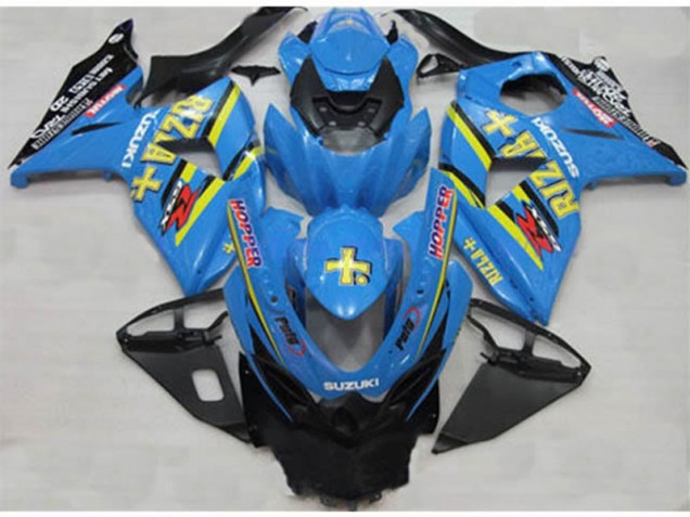 Blau Rizla Hopper 09-16 Suzuki GSXR 1000 Motorrad Verkleidung Blau Rizla Hopper 09-16 Suzuki GSXR 1000 Motorrad Verkleidung