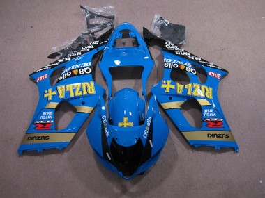Blau Rizla Q8 Oils 03-04 Suzuki GSXR 1000 Motorrad Verkleidung