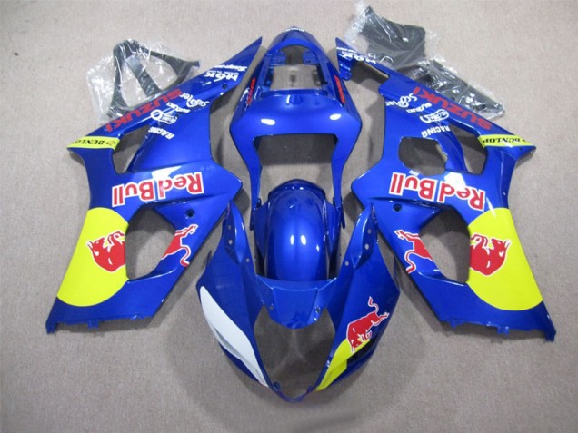 Blau Rot Bull 03-04 Suzuki GSXR 1000 Motorrad Verkleidung Blau Rot Bull 03-04 Suzuki GSXR 1000 Motorrad Verkleidung