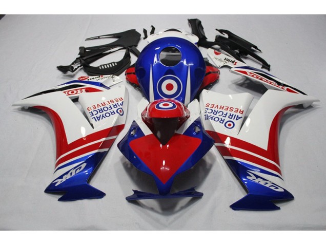 Blau Rot Royal Air Force Reserves 12-16 Honda CBR1000RR Motorrad Verkleidung Blau Rot Royal Air Force Reserves 12-16 Honda CBR1000RR Motorrad Verkleidung