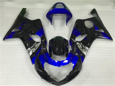Blau Schwarz 00-02 Suzuki GSXR 1000 Motorrad Verkleidung