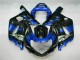 Blau Schwarz 01-03 Suzuki GSXR 600/750 Motorrad Verkleidungen Blau Schwarz 01-03 Suzuki GSXR 600/750 Motorrad Verkleidungen