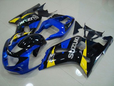Blau Schwarz 01-03 Suzuki GSXR 750 Motorrad Verkleidung