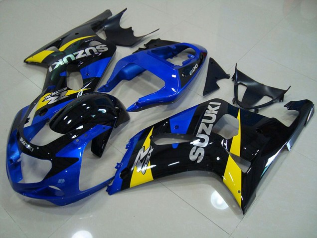 Blau Schwarz 01-03 Suzuki GSXR 750 Motorrad Verkleidung Blau Schwarz 01-03 Suzuki GSXR 750 Motorrad Verkleidung