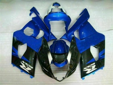 Blau Schwarz 03-04 Suzuki GSXR 1000 Motorrad Verkleidung