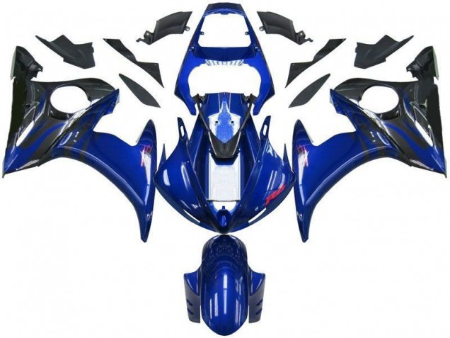 Blau Schwarz 03-05 Yamaha YZF R6 Motorrad Verkleidungen Blau Schwarz 03-05 Yamaha YZF R6 Motorrad Verkleidungen