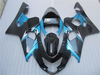 Blau Schwarz 04-05 Suzuki GSXR 600/750 Motorrad Vollverkleidung