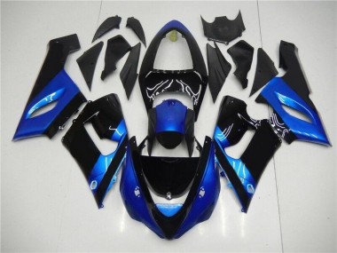 Blau Schwarz 05-06 Kawasaki ZX6R Motorrad Verkleidung