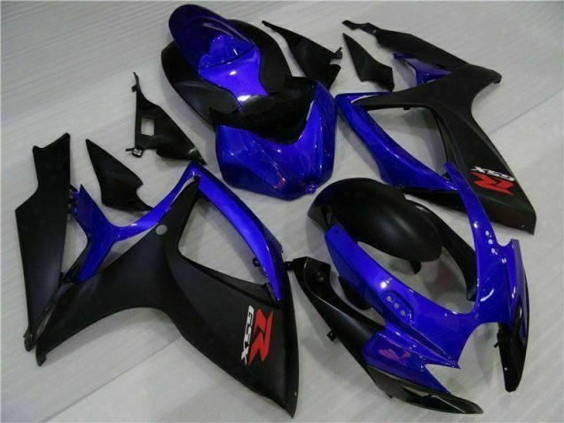 Blau Schwarz 06-07 Suzuki GSXR 600/750 Motorrad Verkleidung