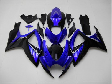 Blau Schwarz 06-07 Suzuki GSXR 600/750 Motorrad Verkleidung & Plastik