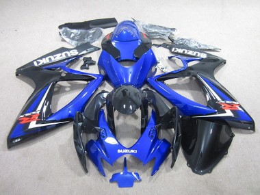 Blau Schwarz 06-07 Suzuki GSXR 750 Motorrad Verkleidung