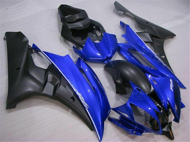 Blau Schwarz 06-07 Yamaha YZF R6 Motor Verkleidung Blau Schwarz 06-07 Yamaha YZF R6 Motor Verkleidung