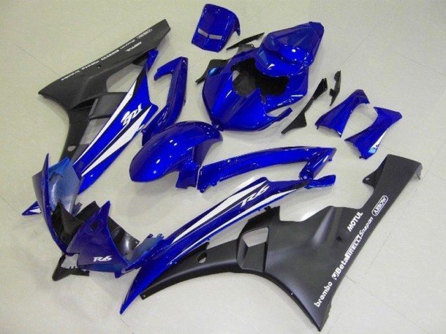 Blau Schwarz 06-07 Yamaha YZF R6 Motorrad Verkleidungen Blau Schwarz 06-07 Yamaha YZF R6 Motorrad Verkleidungen