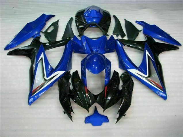 Blau Schwarz 08-10 Suzuki GSXR 600/750 Motorrad Vollverkleidung Blau Schwarz 08-10 Suzuki GSXR 600/750 Motorrad Vollverkleidung