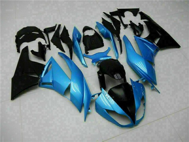 Blau Schwarz 09-12 Kawasaki ZX6R Motorrad Verkleidung Blau Schwarz 09-12 Kawasaki ZX6R Motorrad Verkleidung