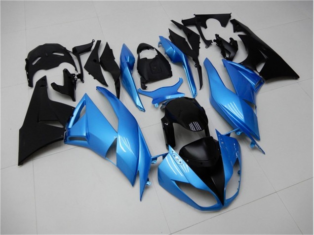 Blau Schwarz 09-12 Kawasaki ZX6R Motorrad Verkleidungen Blau Schwarz 09-12 Kawasaki ZX6R Motorrad Verkleidungen