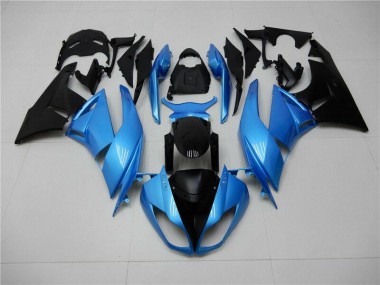 Blau Schwarz 09-12 Kawasaki ZX6R Motorrad Verkleidungen