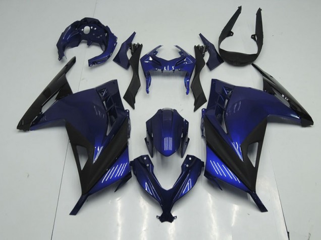 Blau Schwarz 13-16 Kawasaki ZX300R Motorrad Verkleidung Blau Schwarz 13-16 Kawasaki ZX300R Motorrad Verkleidung