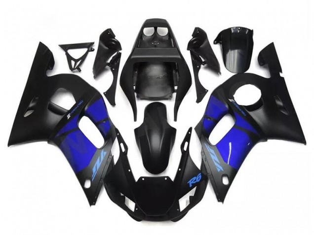Blau Schwarz 98-02 Yamaha YZF R6 Motorrad Verkleidung & Plastik Blau Schwarz 98-02 Yamaha YZF R6 Motorrad Verkleidung & Plastik