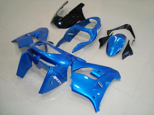 Blau Schwarz 98-99 Kawasaki ZX9R Motorrad Verkleidung Blau Schwarz 98-99 Kawasaki ZX9R Motorrad Verkleidung
