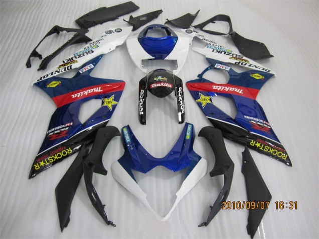 Blau Schwarz Rockstar 05-06 Suzuki GSXR 1000 Motorrad Verkleidung Blau Schwarz Rockstar 05-06 Suzuki GSXR 1000 Motorrad Verkleidung
