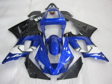 Blau Schwarz Weiß 00-01 Yamaha YZF R1 Motorrad Verkleidungen