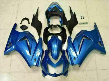 Blau Schwarz Weiß Ninja 08-12 Kawasaki EX250 Motorrad Verkleidung
