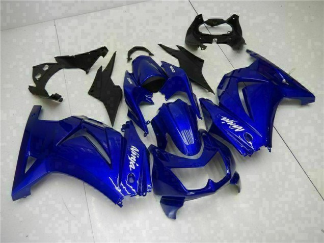 Blau Schwarz Weiß Ninja 08-12 Kawasaki EX250 Motorrad Verkleidungen Blau Schwarz Weiß Ninja 08-12 Kawasaki EX250 Motorrad Verkleidungen
