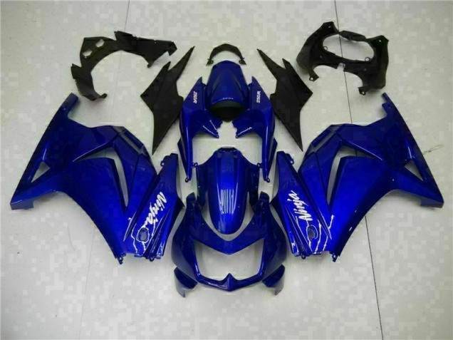 Blau Schwarz Weiß Ninja 08-12 Kawasaki EX250 Motorrad Verkleidungen Blau Schwarz Weiß Ninja 08-12 Kawasaki EX250 Motorrad Verkleidungen