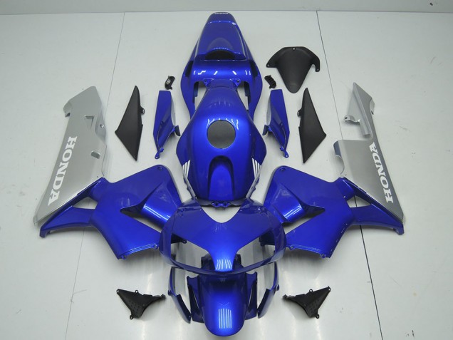 Blau Silber 03-04 Honda CBR600RR Motorrad Verkleidung Blau Silber 03-04 Honda CBR600RR Motorrad Verkleidung