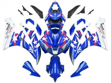 Blau Star Fiat 06-07 Yamaha YZF R6 Motorrad Verkleidung